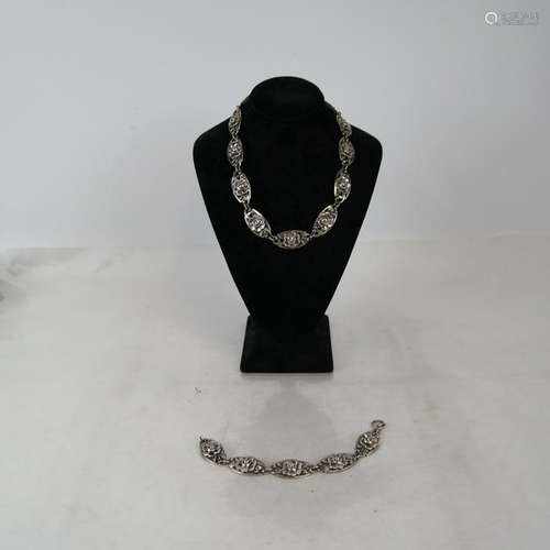 Silver Bracelet & Necklace - Tiffany & Co Makers