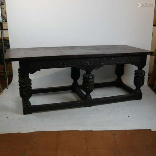 Jacobean-Style Trestle Table