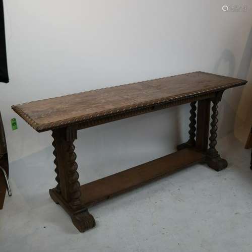 Carved Oak Table