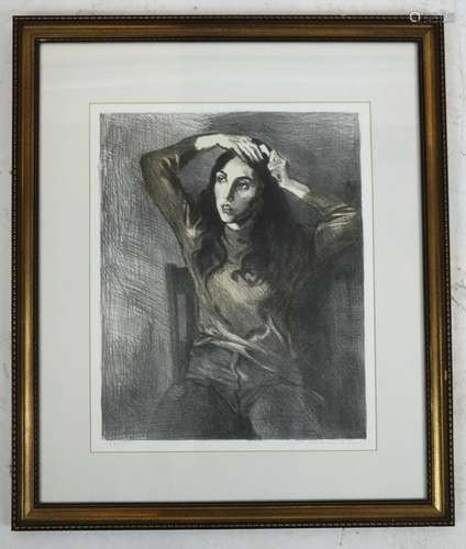 Rafael SOYER: Girl Fixing Her Hair - Print 82/150