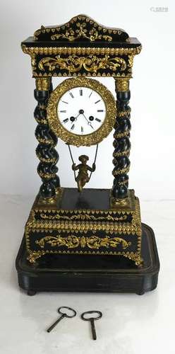 19th Century Napoleon III-Style Mantel Clock