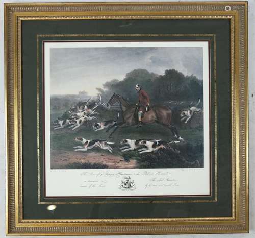 R.B. DAVIS: Hunt Scene - Print