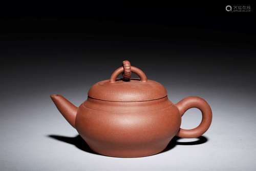 YIXING ZISHA ROUND TEAPOT