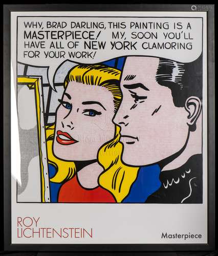 ROY LICHTENSTIN: MASTERPIECE, FRAMED