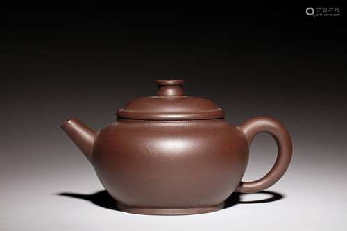 YIXING ZISHA BROWN CLAY TEAPOT