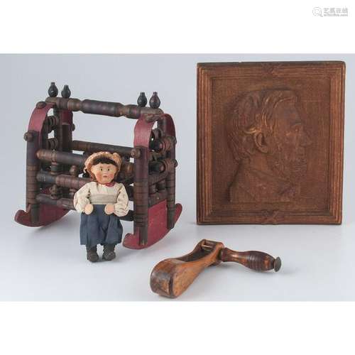 Wooden Carved Folk Art Pieces