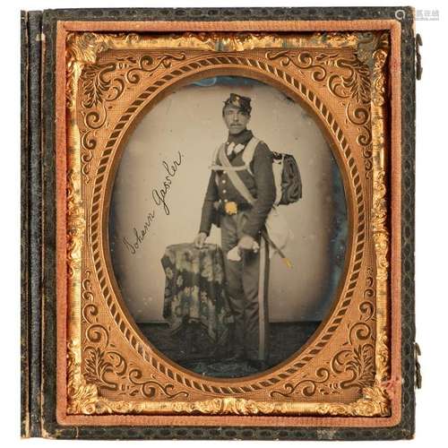 Civil War Sixth Plate Ambrotype of Private John