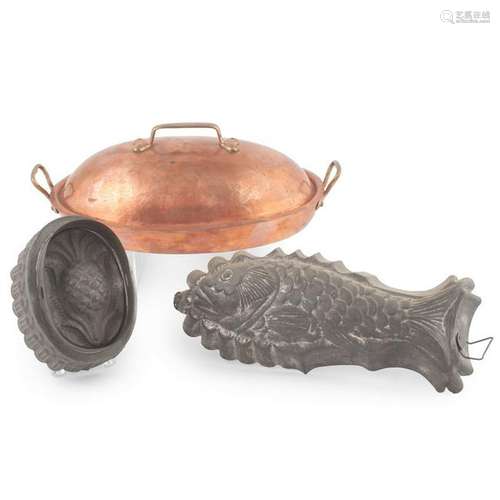 Tin Molds and a Copper Dish