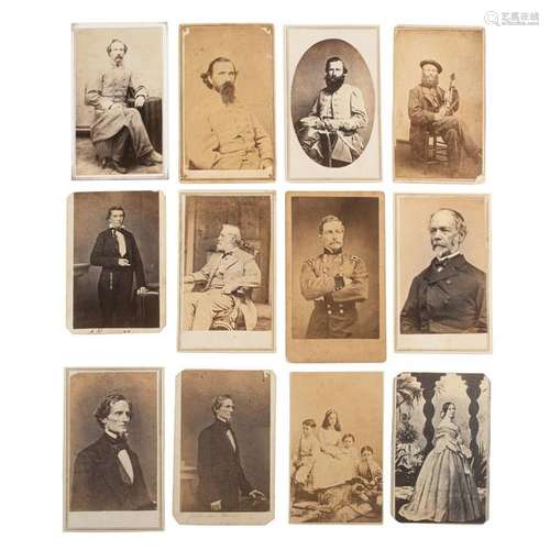 Civil War CDV Album Containing Portraits of Southern