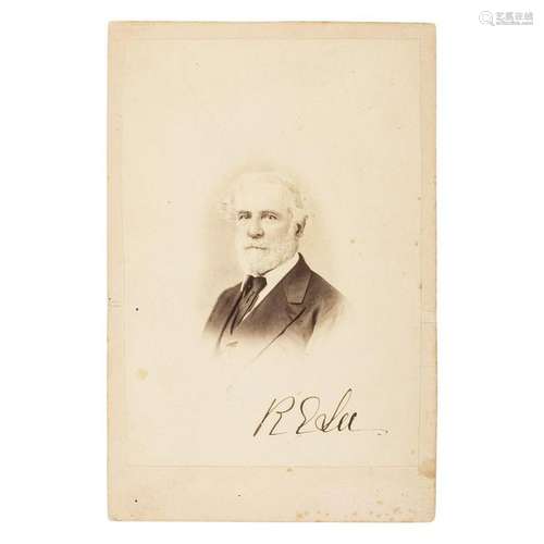 Robert E. Lee, Boldly Signed Cabinet Card Photograph by