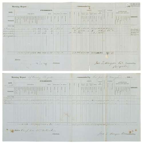 Pair of 1862 CSA Documents Signed by Brigadier General