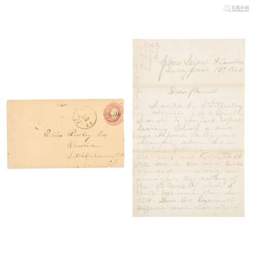 Civil War Letter of John G. Rowley, 7th Connecticut