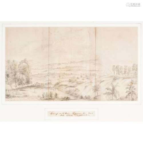 Confederate Field Sketch by Alexander C. Meinung, 26th