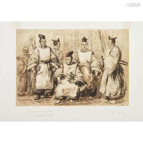 Alfred R. Waud 1860 Drawing of Ambassadors from the