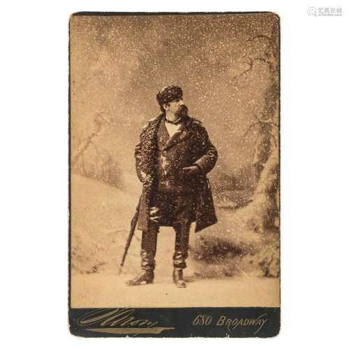 Napoleon Sarony Cabinet Card, Previously Unknown Self