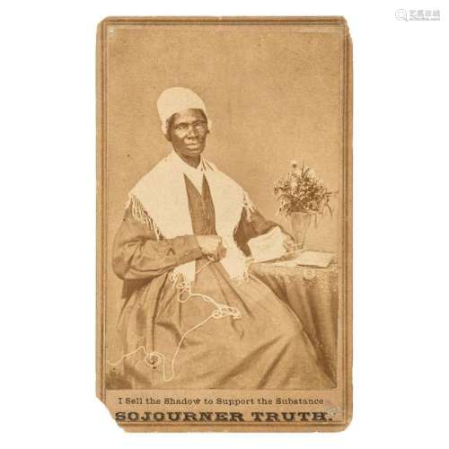 Sojourner Truth with Flowers, CDV