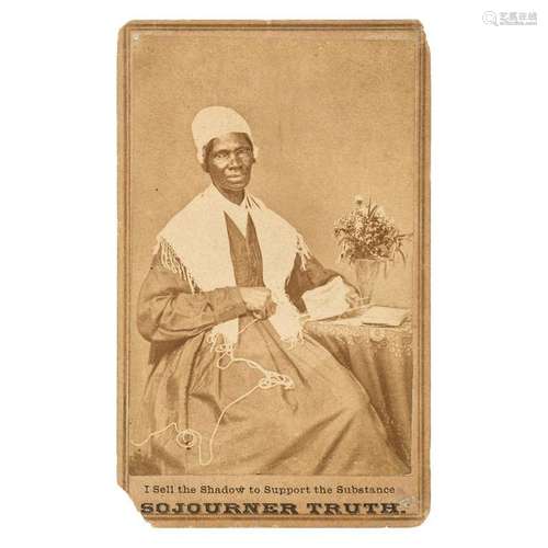 Sojourner Truth with Flowers, CDV