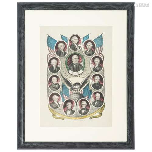 Composite Presidential Prints, Including Currier &