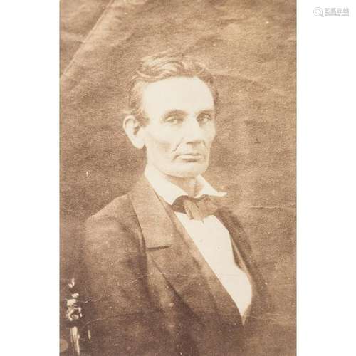 Cabinet Card Portrait of Lincoln by Samuel Fassett,