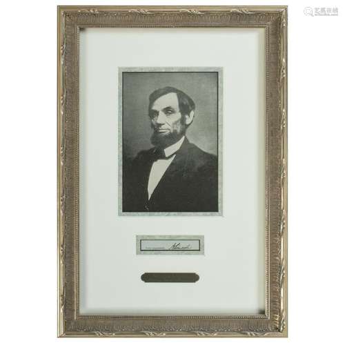 Abraham Lincoln Clipped Signature