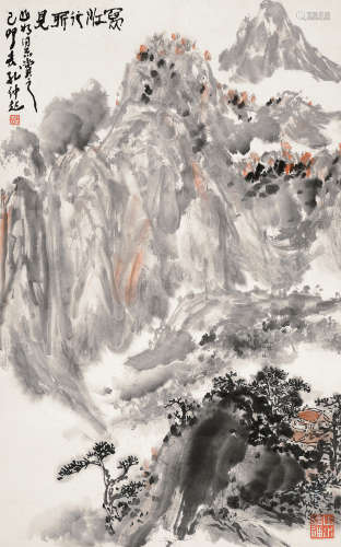 孔仲起（1934～2015） 江山胜景 立轴 设色纸本