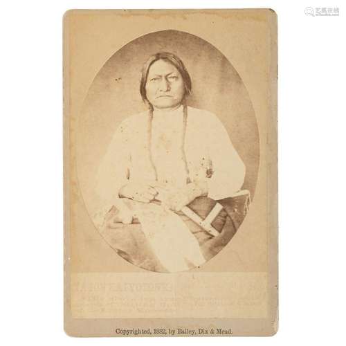 Sitting Bull Cabinet Card by Bailey, Dix & Mead