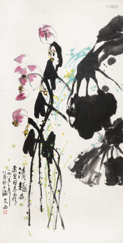 刘文西（1933～2019） 清趣 立轴 设色纸本