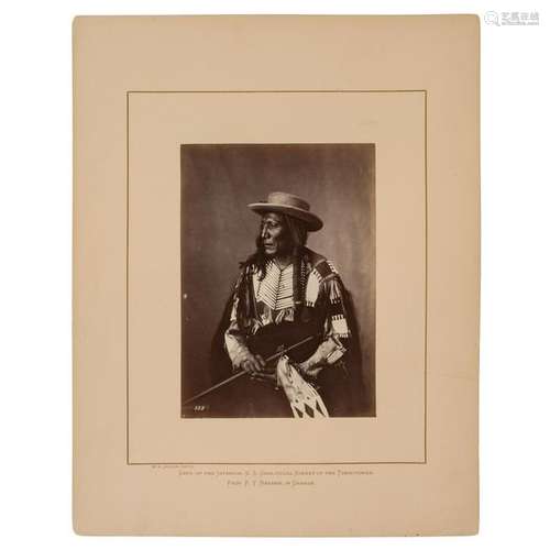 Alexander Gardner Albumen Photograph of High Wolf,