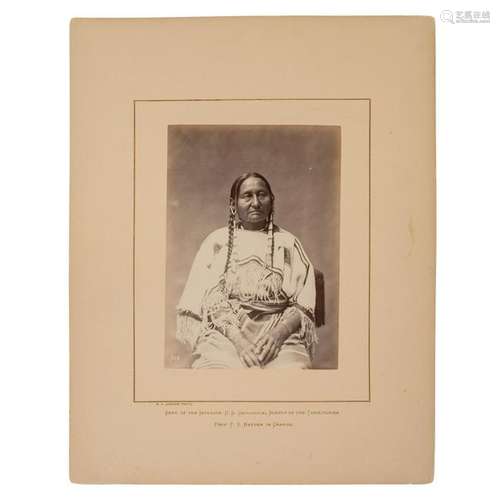 Alexander Gardner Albumen Photograph of Brulé Lakota