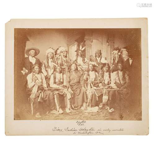 Sioux Delegation of 1877, Three Photographs Taken in