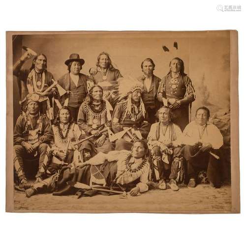 Charles M. Bell Photograph of Ponca Delegation, 1877