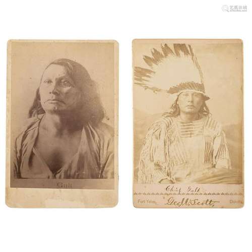 Chief Gall, Hunkpapa Lakota, Two Cabinet Card