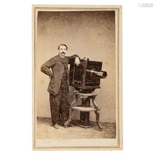 CDV Featuring William S. Soule with Camera