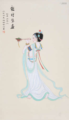 张毓峰（b.1956） 仕女 立轴 设色纸本