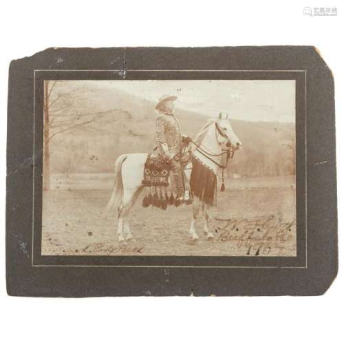 Buffalo Bill Cody Signed and Inscribed Large Format