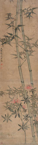 赵之琛（1781～1852） 清风翠微 立轴 设色纸本