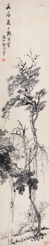 张赐宁（1743～？） 松树图 立轴 水墨纸本
