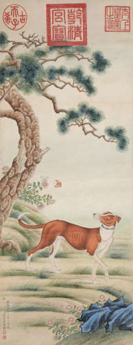 郎世宁（1688～1766） 报喜图 立轴 设色绢本
