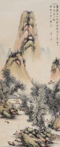 朱昂之（1764～1841） 山水 立轴 设色纸本