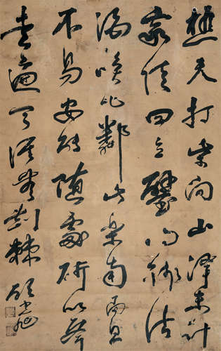 顾光旭（1731～1797） 行书 立轴 水墨纸本