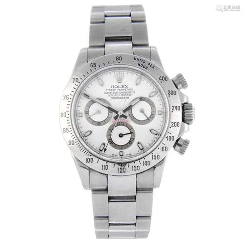 (23682) ROLEX - a gentleman's Oyster Perpetual Cosmograph Daytona chronograph bracelet watch.