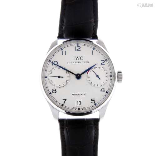 (65386) IWC - a gentleman's Portugieser wrist watch.