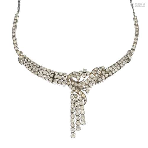 A diamond necklace.