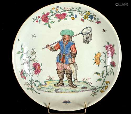 Plat en porcelaine de la Compagnie des Indes, à dé…