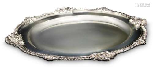 GARRARD LONDON SILVER TRAY, 143 OZT