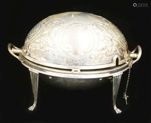 MAPPIN & WEBB SILVER PLATED BUN WARMER, LONDON