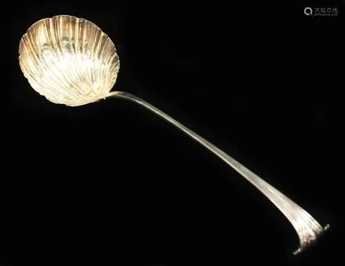 GEORGE III SILVER LADLE, 4.6 OZT