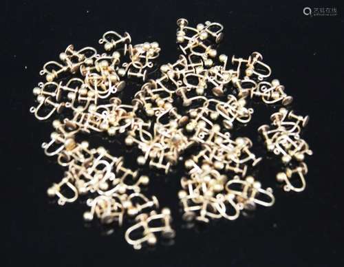 LOT OF 14KT EARRINGS-90 GRAMS