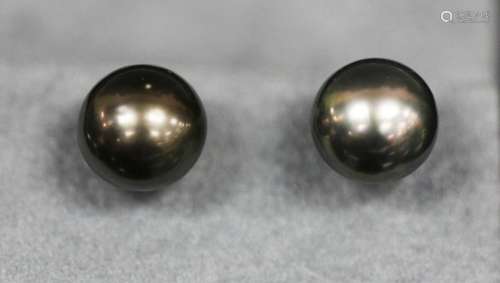 TAHITIAN CULTURED PEARL EARRINGS