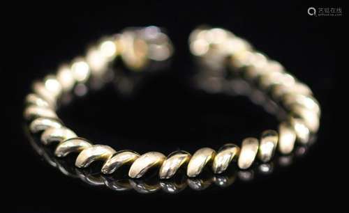 14KT LADYS BRACELET, 14 GRAMS